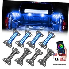 Truck Bed Lights LED Bed Light Kits Bluetooth Control Rear Cargo 8 Pods RGB