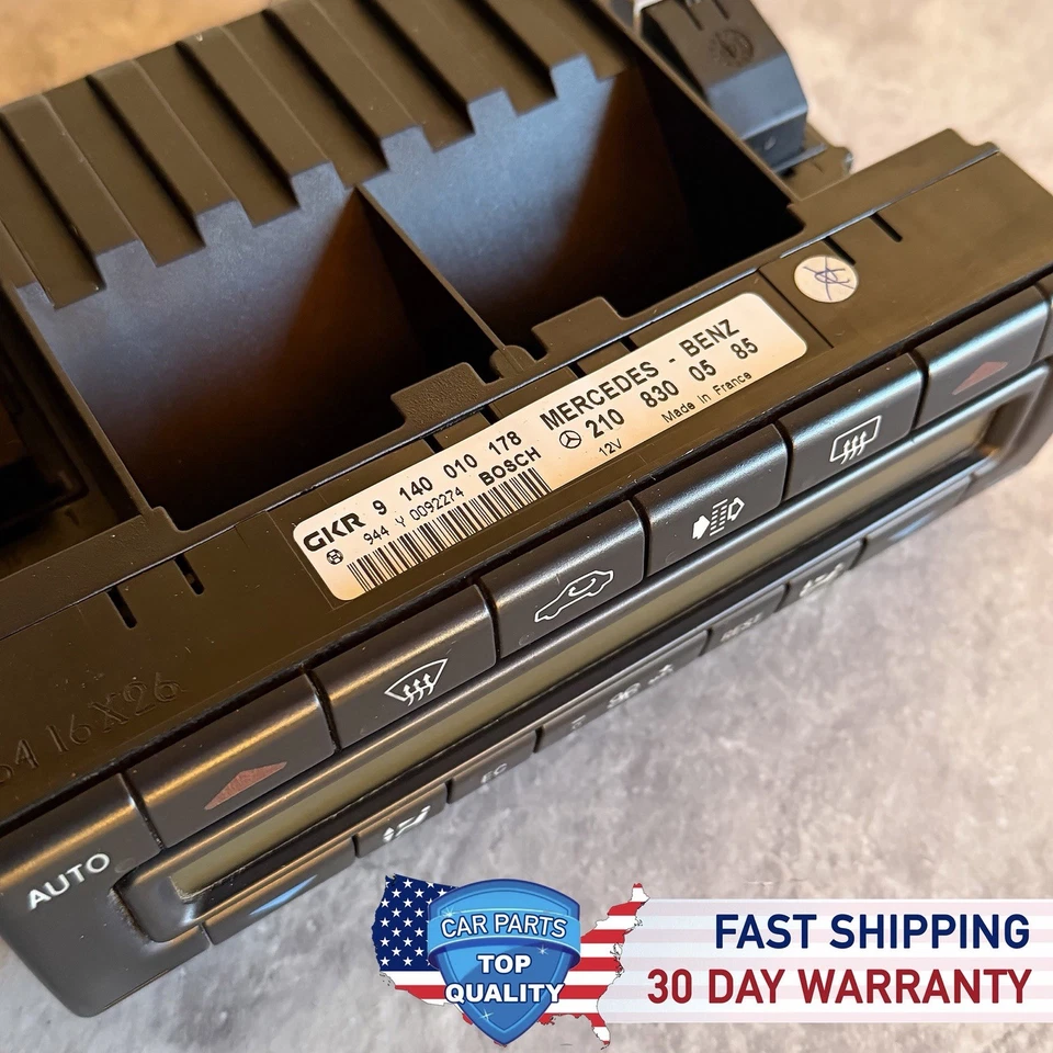 96-99 Mercedes W140 S320 S420 S500 S600 AC UNIDAD DE CONTROL DE CLIMA 140010178 OEM Foto 4 de 4