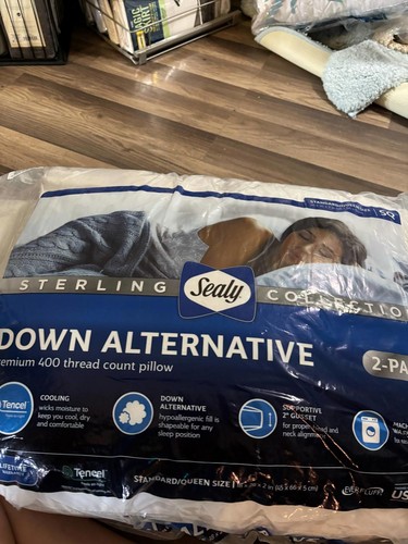 Sealy Sterling Collection Down-Alternative Pillow, 2-pack Standard - Picture 2 of 12