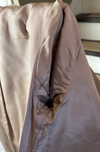 Mallory Vtg 60 70s Suede Blonde Persian Lamb Fur Penny Lane Coat Unique Sz S M - Bild 16 von 17