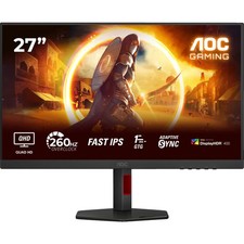 AOC Q27G4ZR 27 Zoll QHD Gaming Monitor Schwarz/Rot LED
