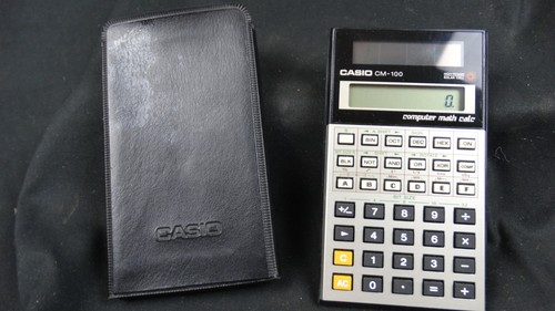 Casio cm-100 solar powered math calculator