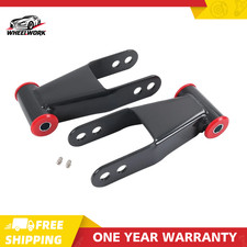 2 Rear Drop Lowering Shackle Kit For Chevy Silverado Gmc Sierra 1500 2019-2024 2 Rear Drop Lowering Shackle Kit For Chevy Silverado Gmc Sierra 1500 2019-2024