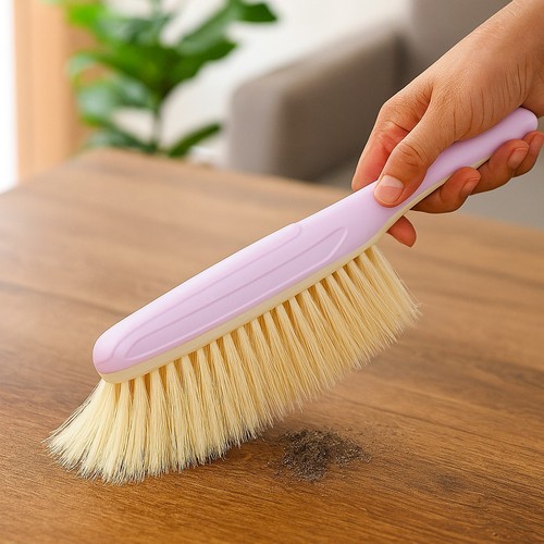 Spazzola Spazzatrice Letto Setole Morbide Delicata Spazzola Divano con Manico Lungo Mano - Foto 12 di 21