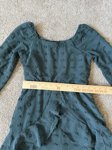 Trixxi Girl Girls Dress Large Tie Back, Layered Front, Sheer Fabric Textured - Picture 5 of 11