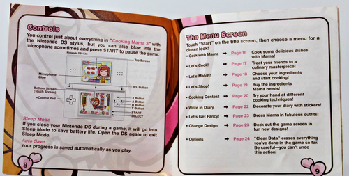 Cooking Mama 3 Nintendo DS 200 Mini-Games Recipes Shop Food Menu Arcade Fun Kids - Picture 19 of 24