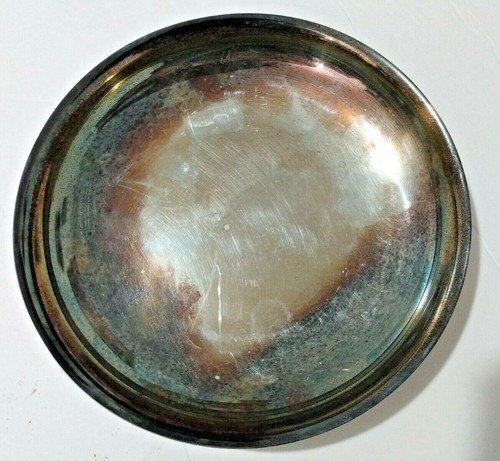 Oneida Silversmiths Silver Plated Candy Keys Coin Small Plate Dish 6" - Picture 1 of 5