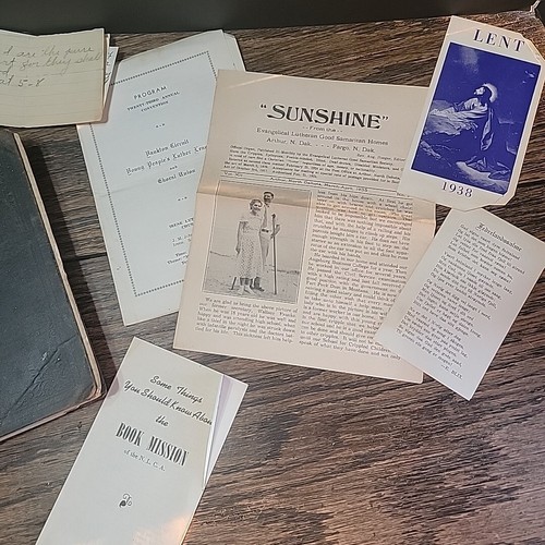 1905 Up To God Book & 1930s 40s Ephemera North South Dakota Irene Lutheran Home - Picture 2 of 17