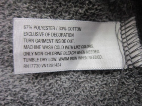 Nueva Con Etiquetas Xhilaration Sweatsh Mujer Blusa Suéter Talla XS Gris Cuentas Decoración - Imagen 5 de 6
