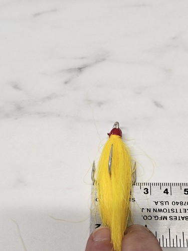 ~6 Dressed Treble Hooks size 1/0,with rooster hackle flashing. Hook Length 3.4cm - Picture 4 of 4