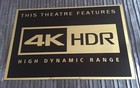 4K HDR  Home Cinema Sign