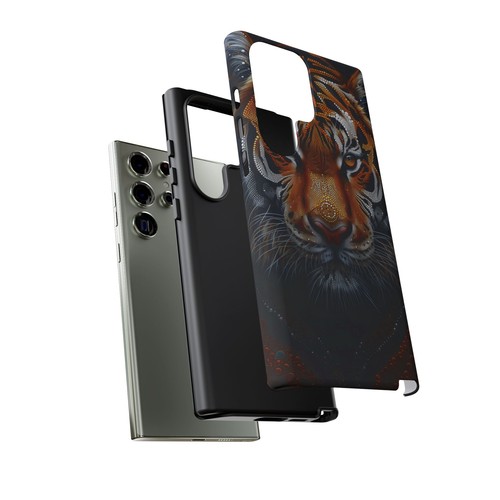 For iPhone / Galaxy / Pixel | Phone-Ink Case - Dot Art Bengal Tiger - 第 118/163 張圖片