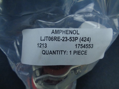 Neu Amphenol Stecker LJT06RE-23-53P (424) SKU U T - Bild 2 von 7