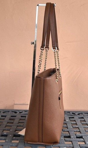 MICHAEL KORS JET SET ITEM MEDIUM FRONT ZIP POCKET CHAIN TOTE SHOULDER BAG - Picture 44 of 94