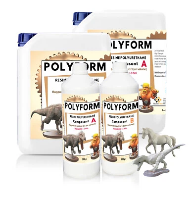 RESIN PRO POLYFORM RÉSINE POLYURÉTHANE BEIGE 1000 GR POUR MODELAGE