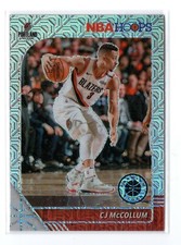 19-20 Premium Hoops Base Silver Mojo Prizm CJ McCollum #158 Portland Trail Blaze