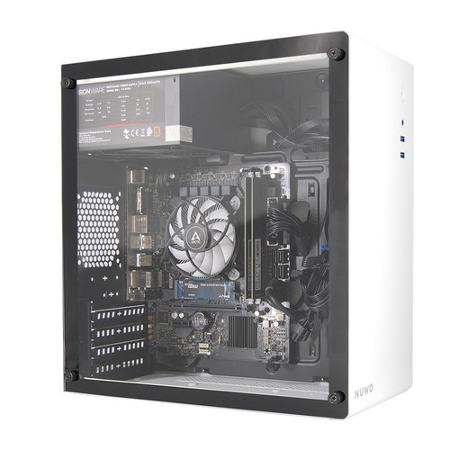 PC Computer Desktop Assemblato i5-12400 16Gb 1Tb Windows 11 Office 2021 Bianco - Foto 2 di 5