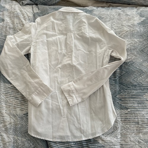 Abercrombie & Fitch White Cotton Button Down Dress Shirt Size Small Msrp $40 - Picture 6 of 6