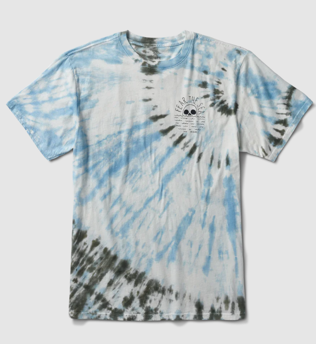XS) Roark Men's Fear The Sea Wash Premium Short Sleeve T-Shirt