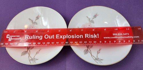 8 Vintage Sango Japan Goldrand Pastoral Rosa Rosen Fine China Obstschalen 51/2" - Bild 6 von 7