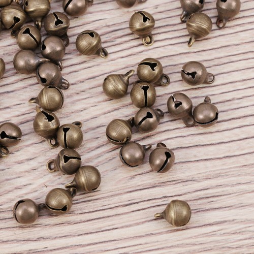 100PCS Jingle Bell Necklaces Bulk Miniature Bells for Crafts Xmas Jingle Bell - Bild 2 von 12