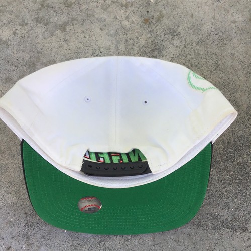 California Angels Retro Team Nike Hat Snapback Cap MLB Green Pink *STAINED* LA - Picture 9 of 14