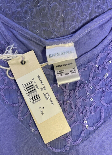 Nuevo con etiquetas Vestido Diesel Niños Niñas Defruzzi Lentejuelas Lavanda Sin Mangas Talla XL $99 NUEVO - Imagen 5 de 14