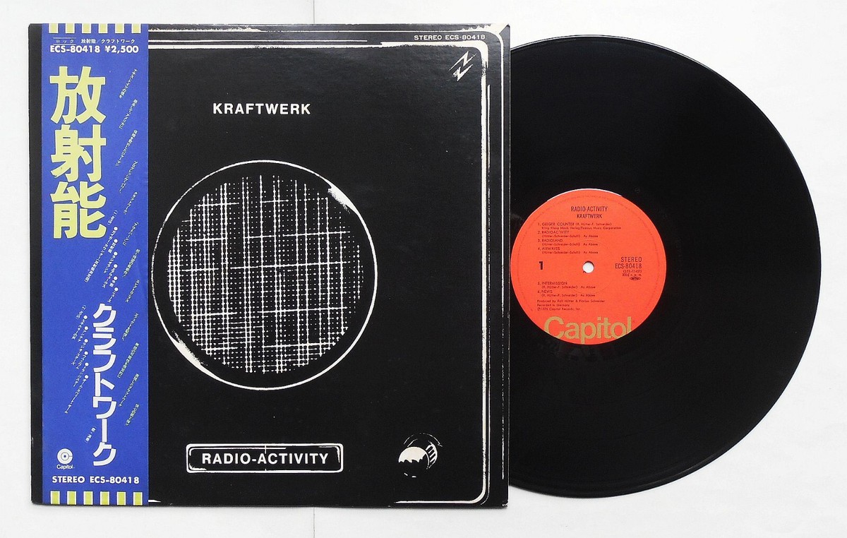 帯付Kraftwerk Radio-Activity レコード　ECS80418 Kraftwerk – Radio-Activity 1975 Capitol ECS-80418 Japan LP w