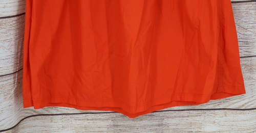 VINTAGE Jordache Womens Size 14 Pleated Midi Skirt Orange Pockets - Picture 3 of 5