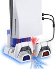 NexiGo Cooling Stand with Led Lighting Fans for Sony PlayStation 5 - White