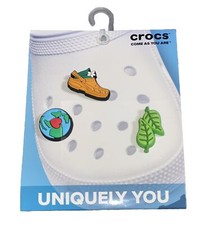 Crocs Uniquely You Jibbitz Happiest Nature 3 Piece Charms Earth Travel