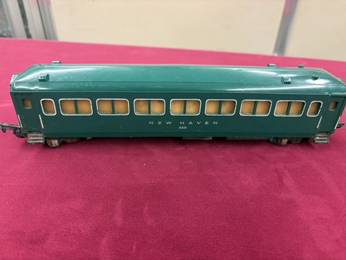 American Flyer S Gauge #650 New Haven Pullman Green Passenger Cars - Picture 4 of 7