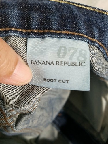 Banana Republic 078 Jeans Mens 34X30 Blue Denim Bootcut Casual - Picture 5 of 8