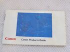 Genuine Canon Products Guide Reference Instruction Manual English