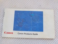 Genuine Canon Products Guide Reference Instruction Manual English
