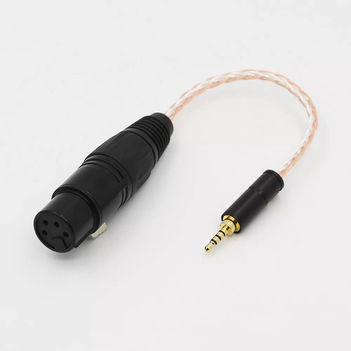 HiFi 3.5mm TRRS to 4 Pin XLR Balanced Female Male Plug Headphone Cable Adapter - Picture 11 of 12