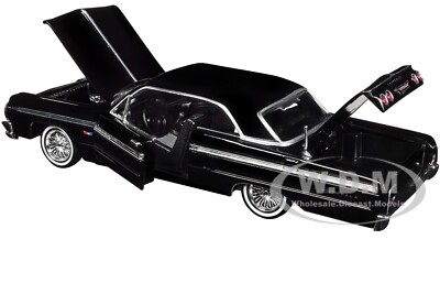 1964 CHEVROLET IMPALA LOWRIDER CANDY BLACK GET LOW 1/24