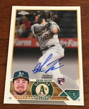 Shea Langeliers 2023 Topps Chrome Rookie Auto On Card 