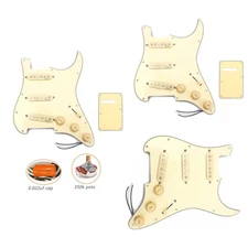 High Quality SSS Loaded Pickguard Alnico V Pickup Back Cover Plate for Strat ST