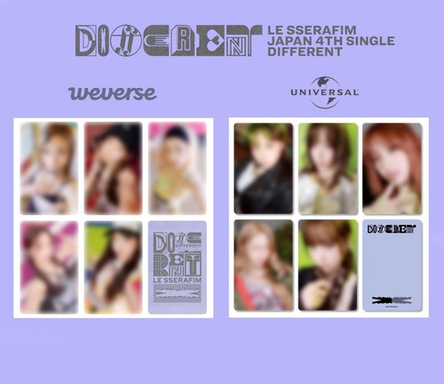 LE SSERAFIM JAPAN 4th SINGLE DIFFERENT WEVERSE JAPAN UMS Official Photocard PSL