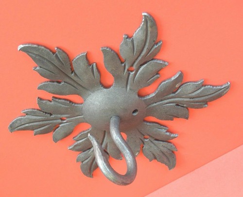 Chandelier Lighting Ceiling Swag Beam Hook, Wrought Iron 4" "C", 1/2" Screw - Picture 11 of 11