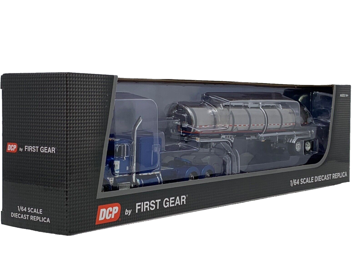 1/64 DCP PETERBILT 389 FLAT TOP W/ BRENNER STAINLESS BANDED