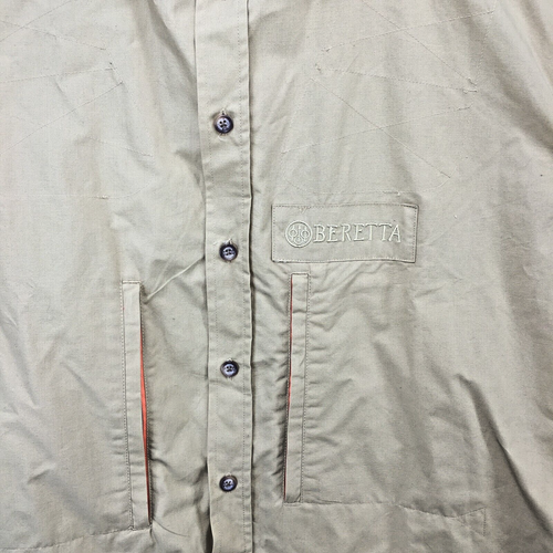 Beretta Shirt Mens 3XL Field Jacket Flannel Lined Shooting Hunting Button Up - Picture 2 of 11