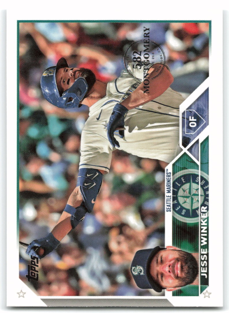 ケル・コレクション 2023 Topps #306 Jesse Winker Seattle Mariners Montgomery Club Set