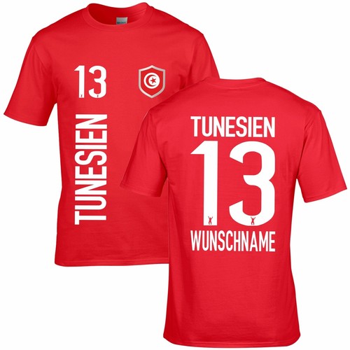 FanShirt TUNESIEN Trikot Kinder Druck Nummer Name Jersey WM TUNESIA FanShirts4u - Bild 5 von 13