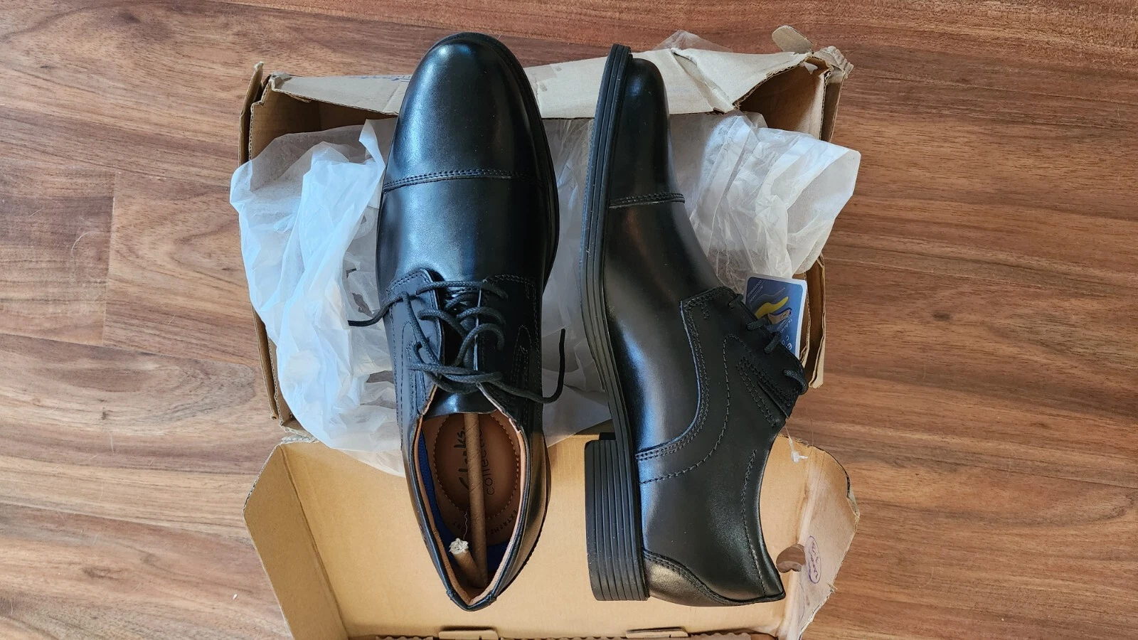 Cappellino uomo Clarks Whiddon in pelle nera taglia 8