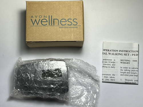 AVON Wellness Talking Calorie Counting Digital Silver Pedometer with LCD Display - Picture 8 of 10