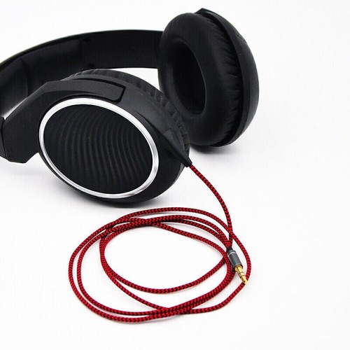 Nylon Audio Cable For Sennheiser HD438 HD439 HD451 HD461G/i HD471i Headphones - Picture 8 of 11