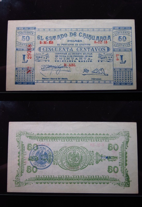 Mexico Chihuahua 50 Centavos 1914 PS527 Unc i9768 North Division Revolution War