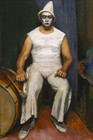 Walt Kuhm : Clown with Drum : 1942 : Archival Canvas Art